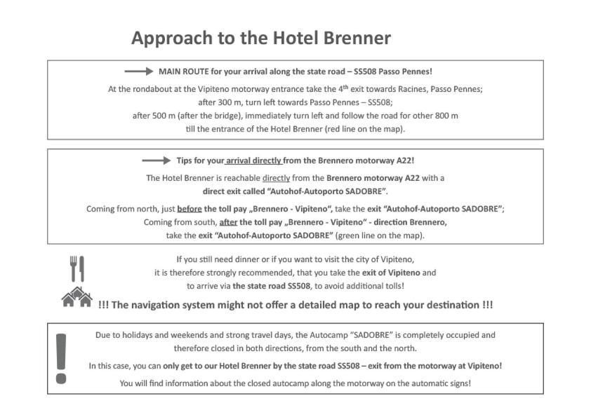 Hotel Brenner - Stop & Go Vipiteno Dış mekan fotoğraf